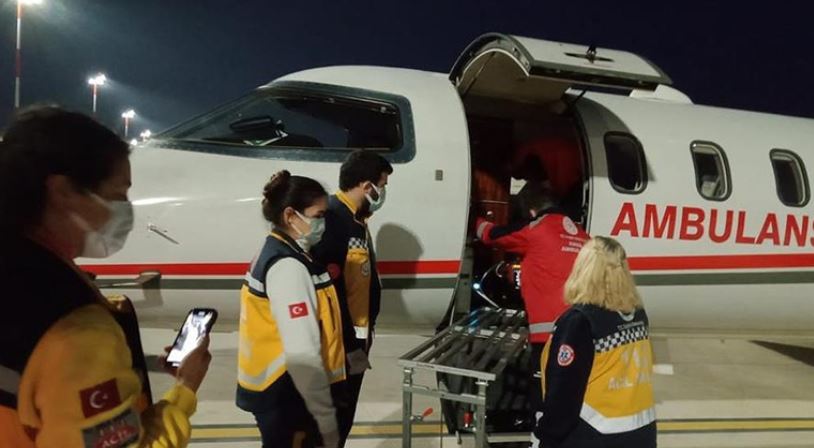 4 gurbetçi ambulans uçakla Türkiye’ye sevk edildi