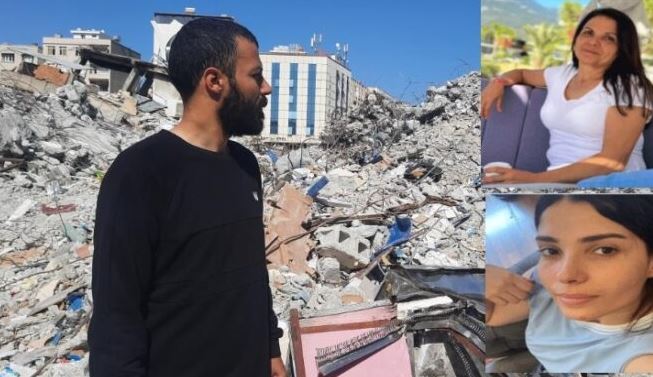 Gurbetçi genç 1 aydır enkaz altında kalan anne ve ablasını arıyor