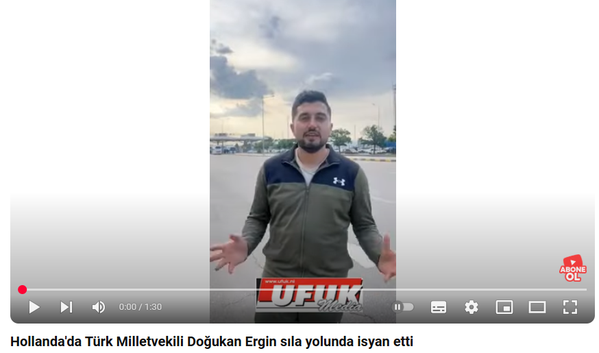 Hollanda’da Türk Milletvekili Doğukan Ergin sıla yolunda isyan etti