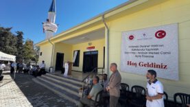 Hollanda’dan Araban’a gönül köprüsü! Yıkılan cami, dualarla yeniden açıldı