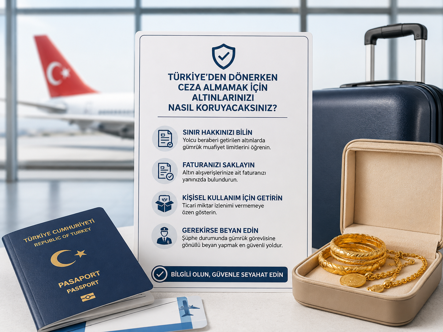 Türkiye’den dönerken ceza almamak için altınlarınızı nasıl koruyacaksınız?