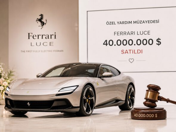 İlk elektrikli Ferrari rekor fiyata satıldı