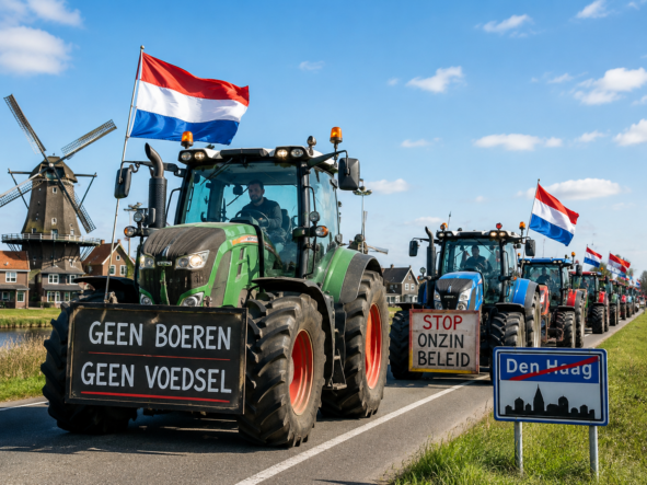 Hollandalı çiftçiler yeniden sokakta